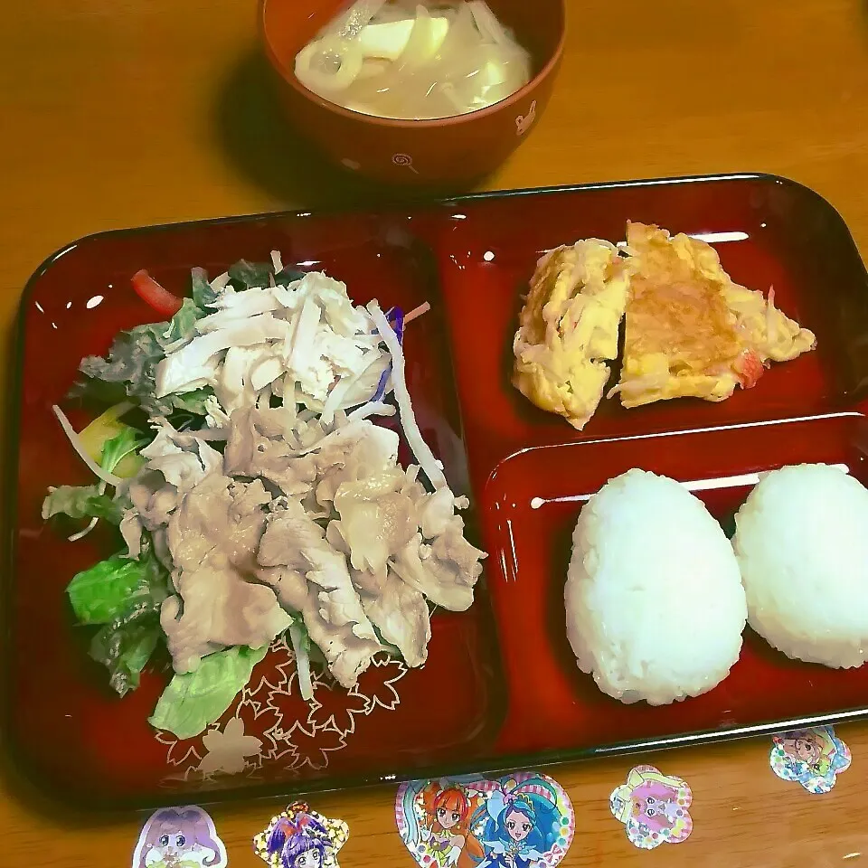 ＊豚しゃぶ定食＊|とししいたけさん