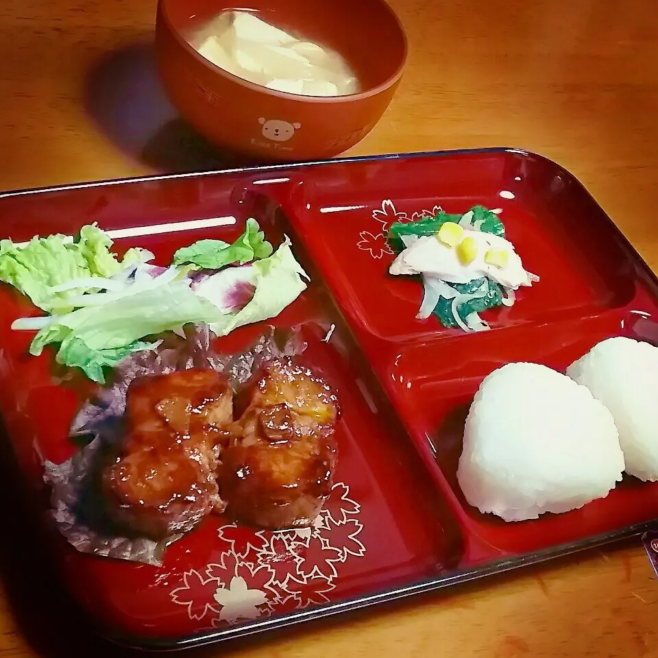 ＊お子様トンテキ定食＊|とししいたけさん