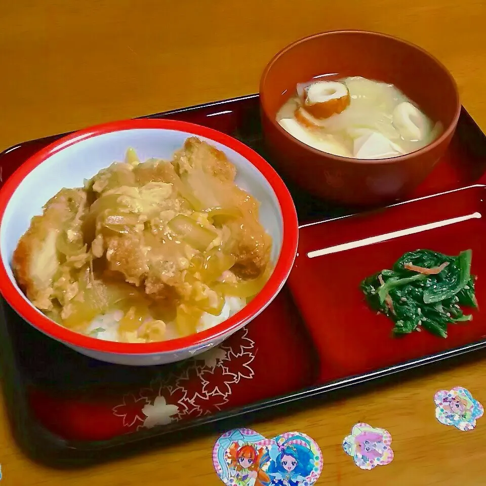 ＊お子様カツ丼定食＊|とししいたけさん