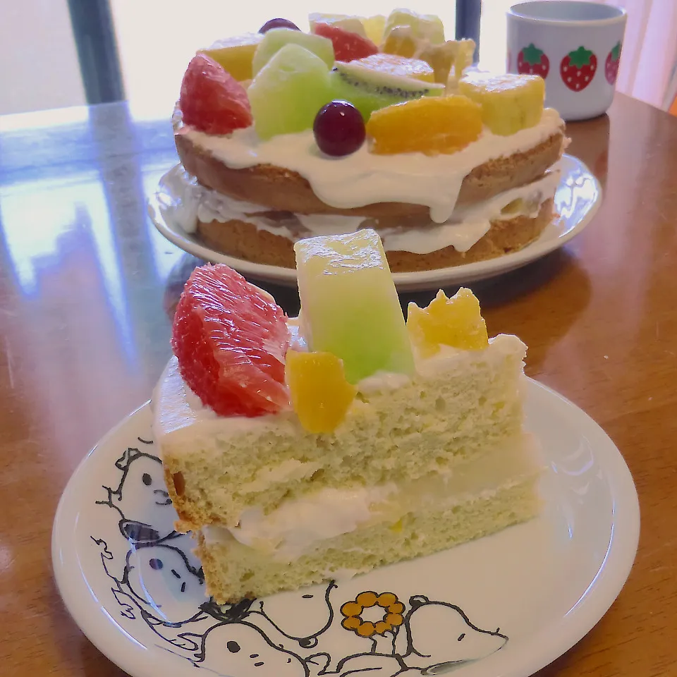 ＊フルーツたっぷり♡ショートケーキ＊|とししいたけさん