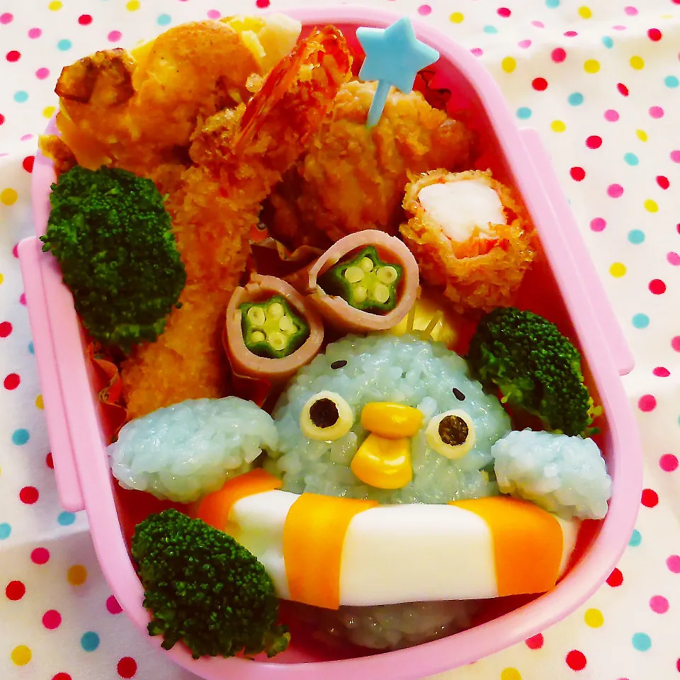 Snapdishの料理写真:＊カモノハシくん!?プール開き弁当＊|とししいたけさん