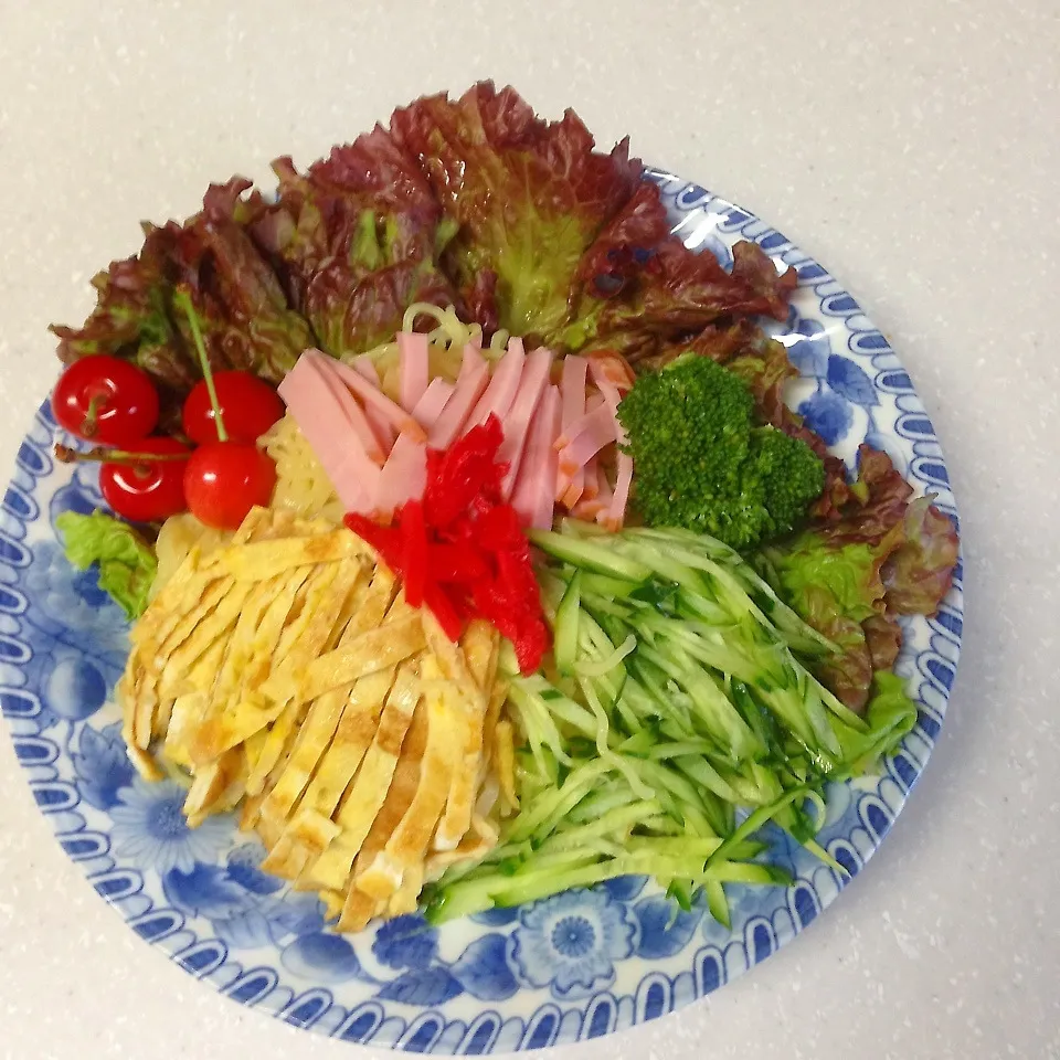 夏の王道  冷やし中華|つるひめさん