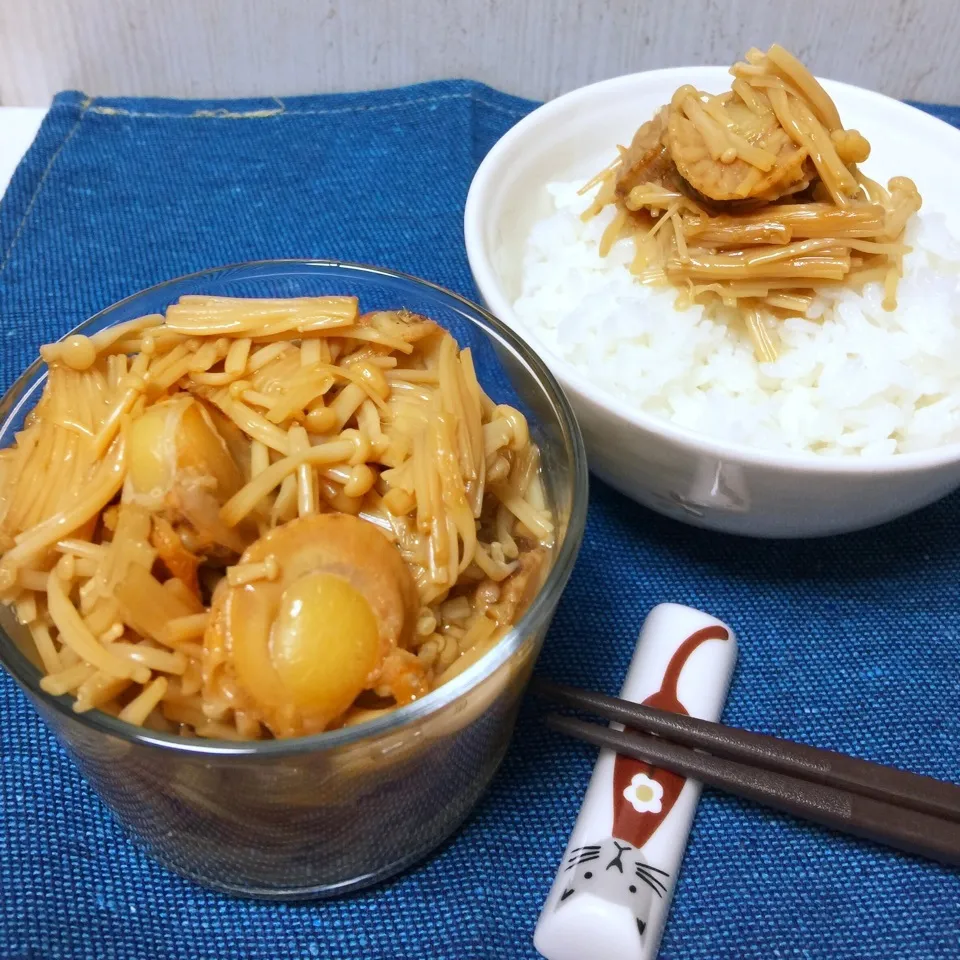 Snapdishの料理写真:かおちゃんの帆立なめ茸♡|わことひろさん