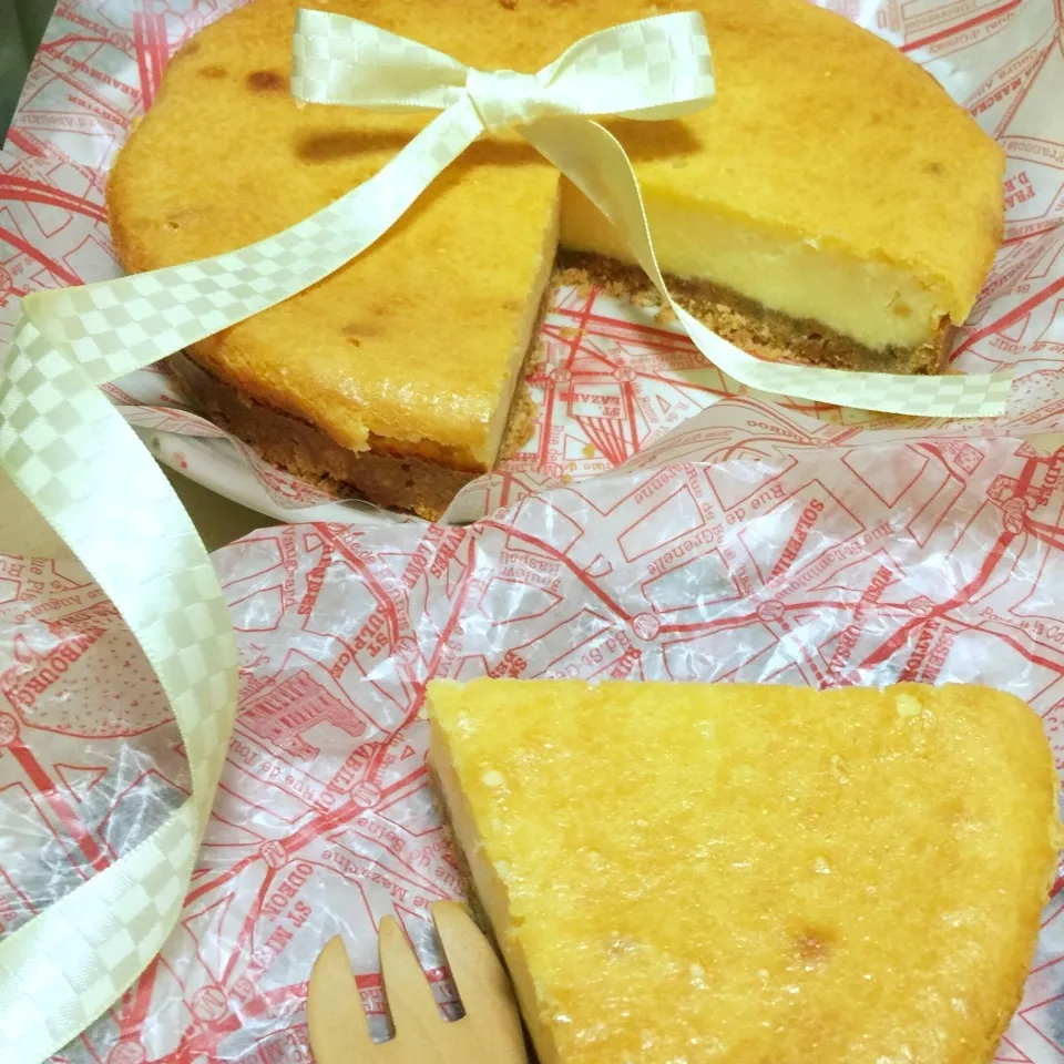 らぴさんお誕生日おめでとうございます♡チーズケーキでお祝い♡|わことひろさん