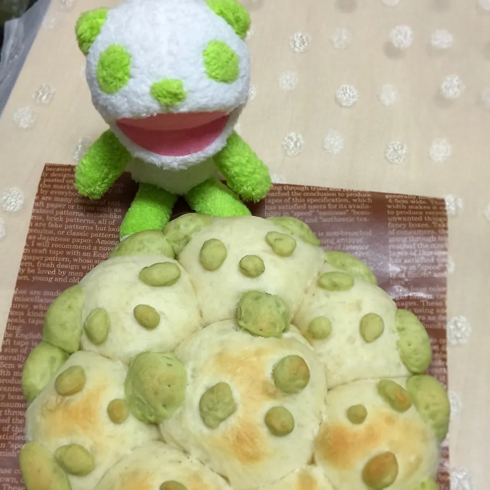 Snapdishの料理写真:パンダせんせいちぎりパン|わことひろさん