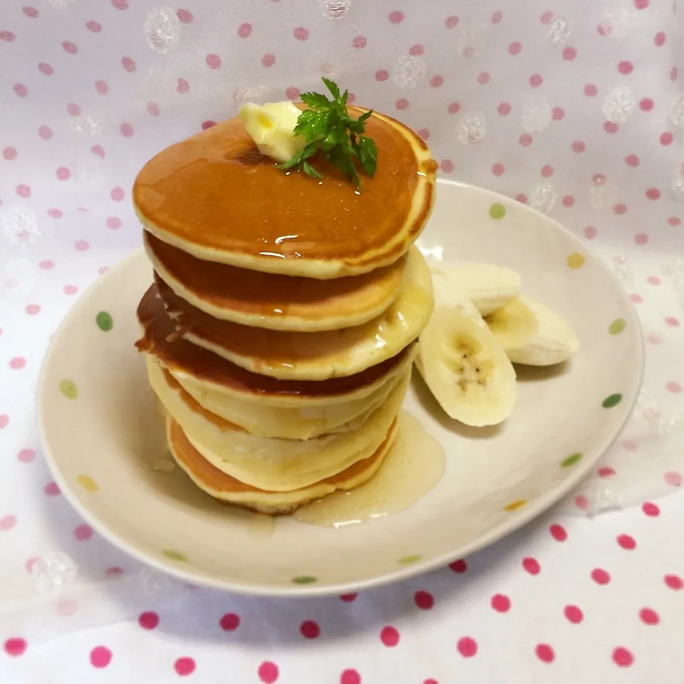 タワーパンケーキ〜強力粉で|わことひろさん