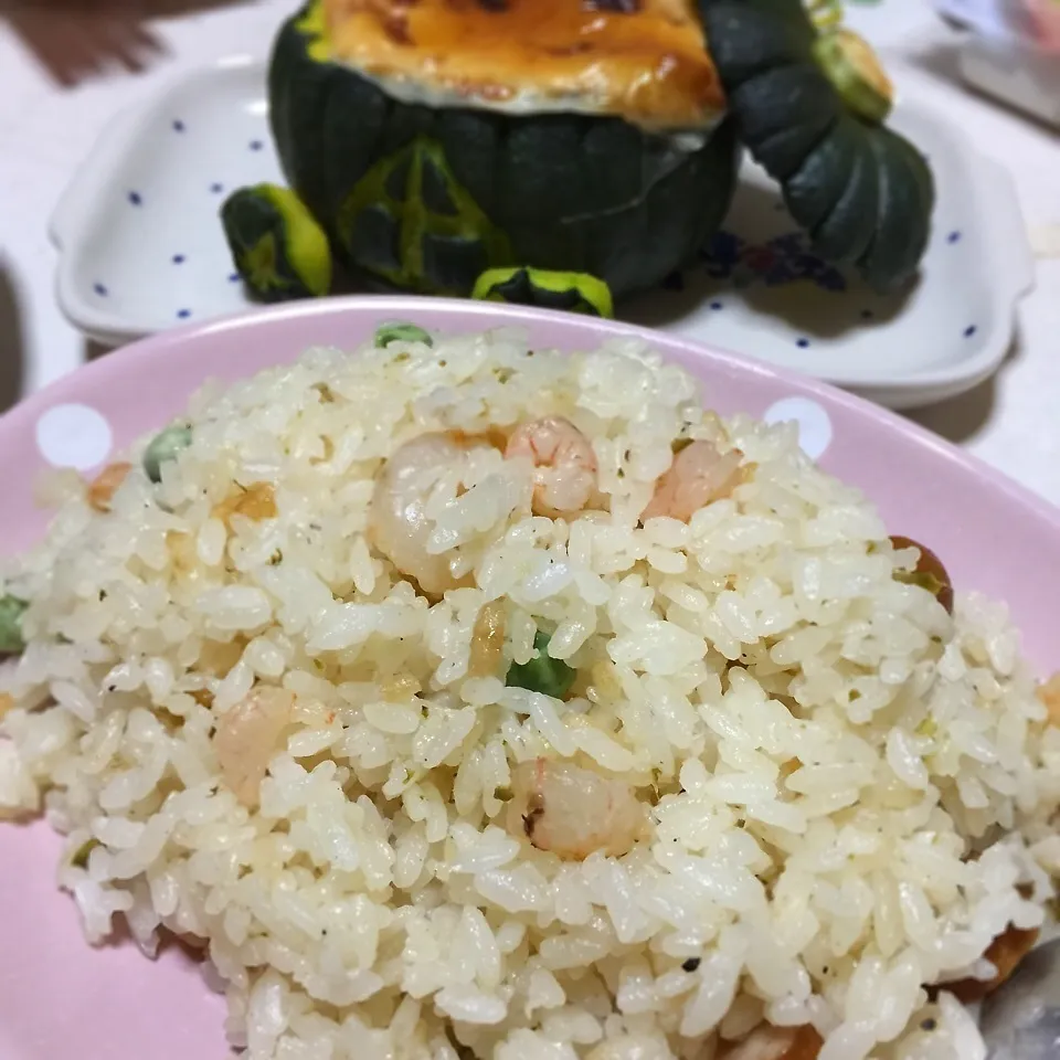 炊飯器でピラフ|わことひろさん