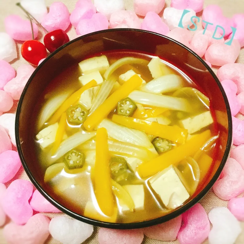 【STD】＊gumi＊さんの♡玉ねぎカレー酢漬けでsoup♡|さくらんぼさん