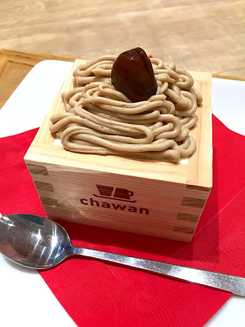 Snapdishの料理写真:渋皮栗とほうじ茶のモンブラン仕立て@和ごはんとカフェ chawan|Kazuya Miyukiさん