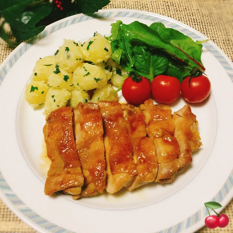 マネっこ♪ミエさんの💛鶏もも肉の照り焼き🐔❤️|さくらんぼさん