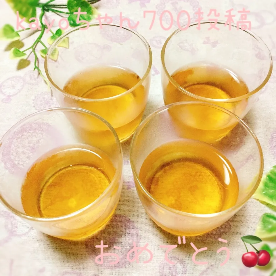 kayoちゃん❤️700投稿おめでとう🎉ほうじ茶ゼリー🍵|さくらんぼさん