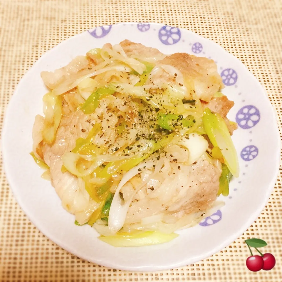 Snapdishの料理写真:吉田理江さんの♡元気になる♡ウマウマ♡ネギ豚炒め❤️|さくらんぼさん