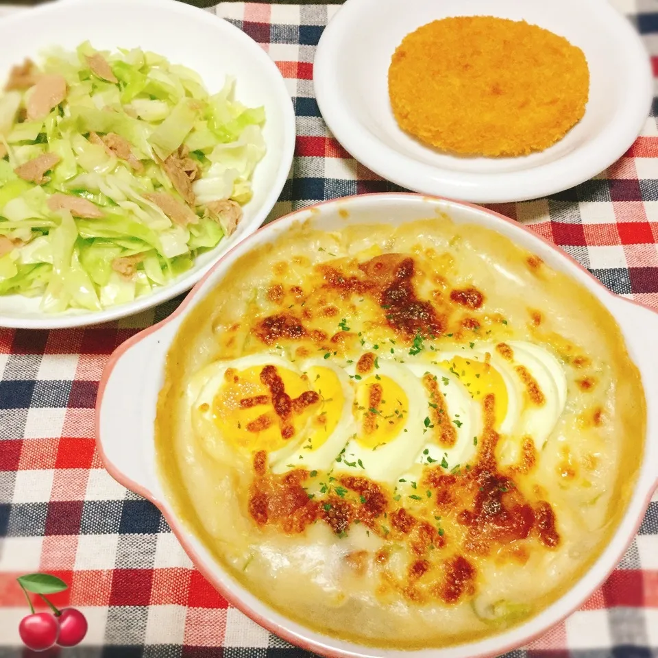 Snapdishの料理写真:あやちゃんママさんの♡キャベツグラタン&無限キャベツ❤️|さくらんぼさん