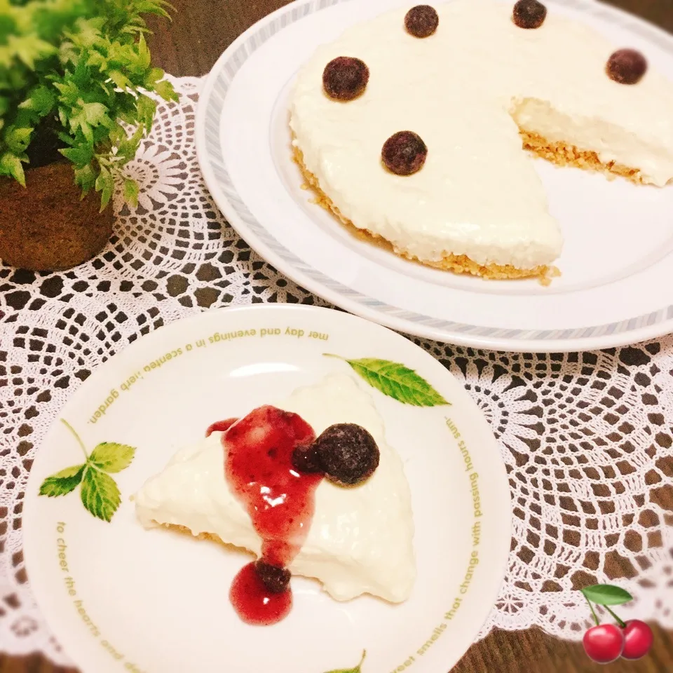 ミアリさんの❤️レアチーズケーキ🍰|さくらんぼさん