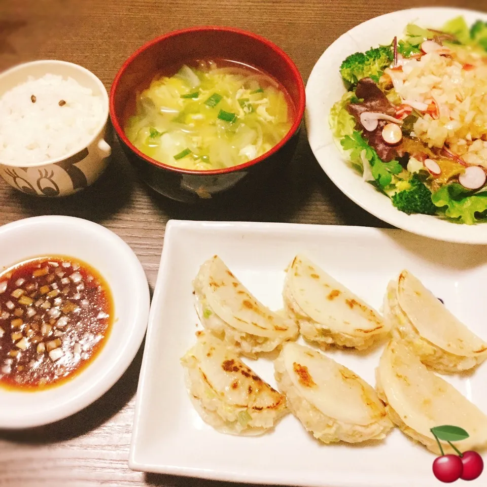 晩ご飯🍒マネっこ♪ソラシェフさんのキャベツの中華スープ❤️|さくらんぼさん