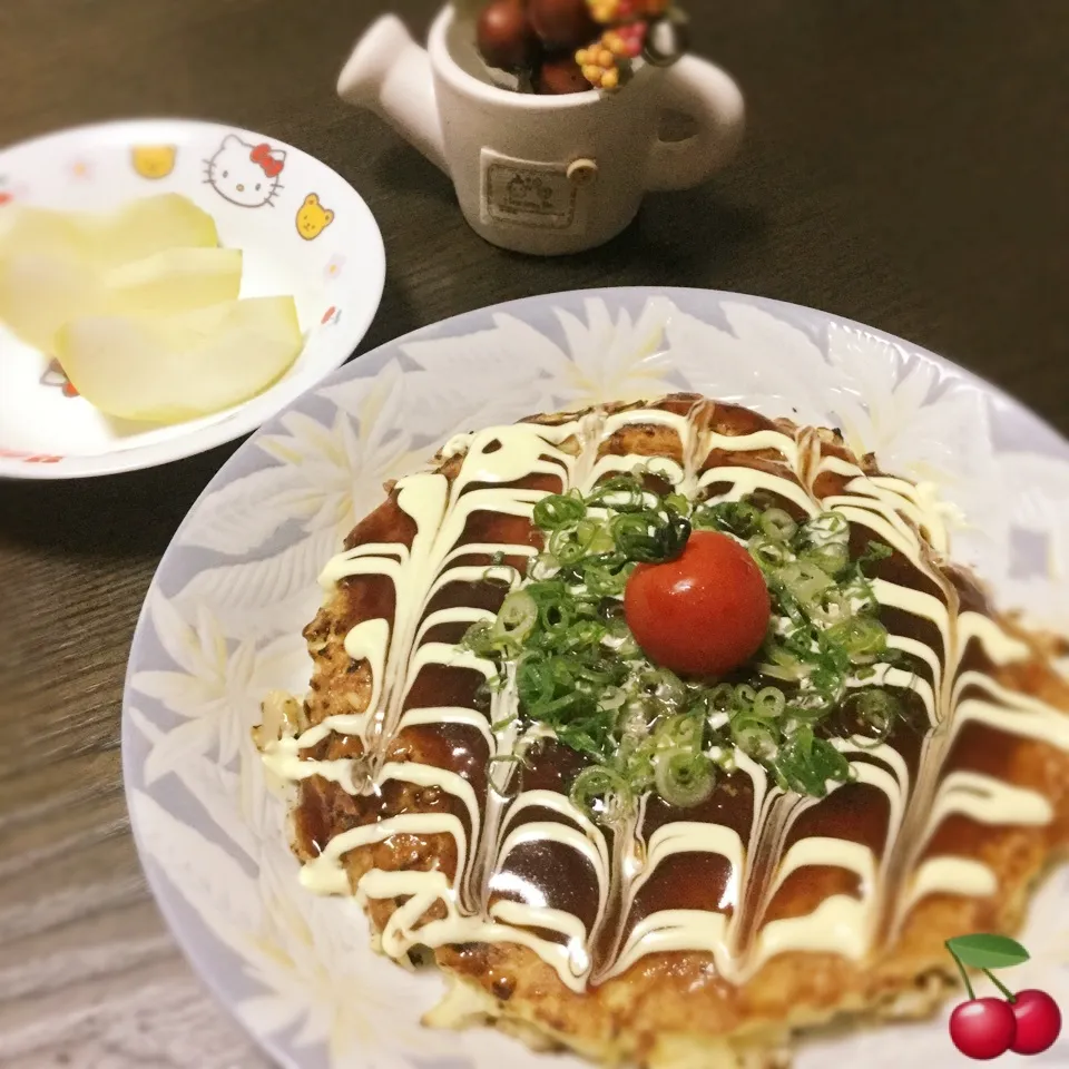 Snapdishの料理写真:マネっこ♪かおりん☆さんの大量キャベツともやしの豆腐焼き❤️|さくらんぼさん