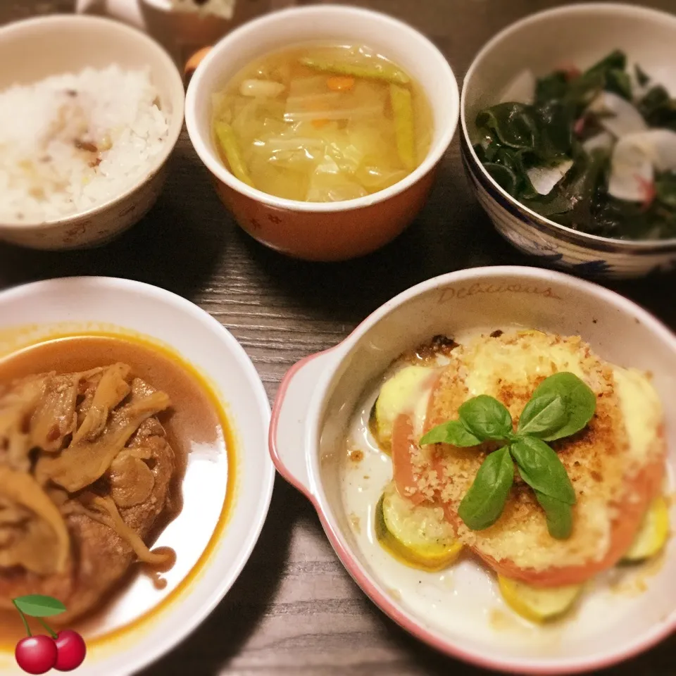 Snapdishの料理写真:晩ご飯🍒|さくらんぼさん