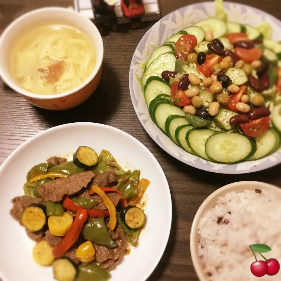 Snapdishの料理写真:晩ご飯🍒|さくらんぼさん