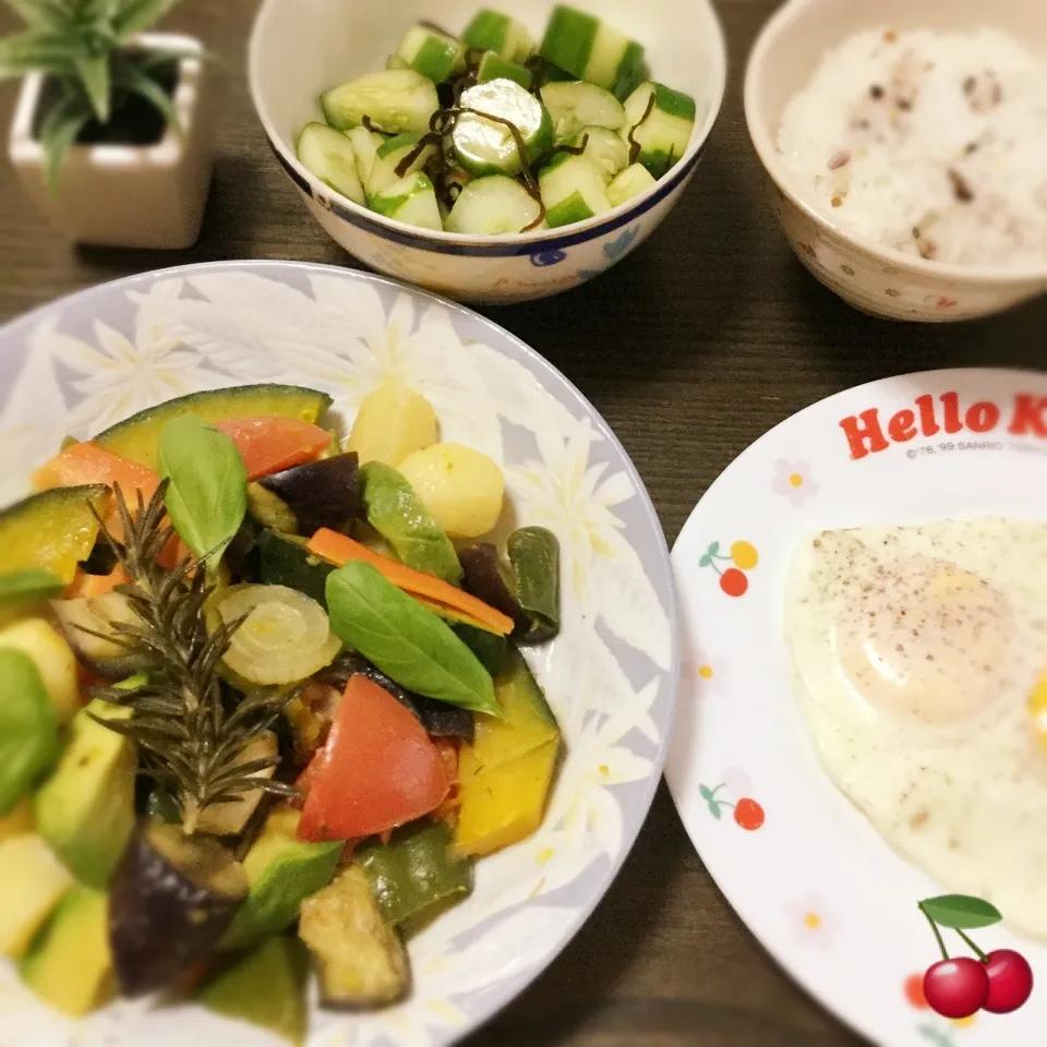 Snapdishの料理写真:晩ご飯🍒|さくらんぼさん