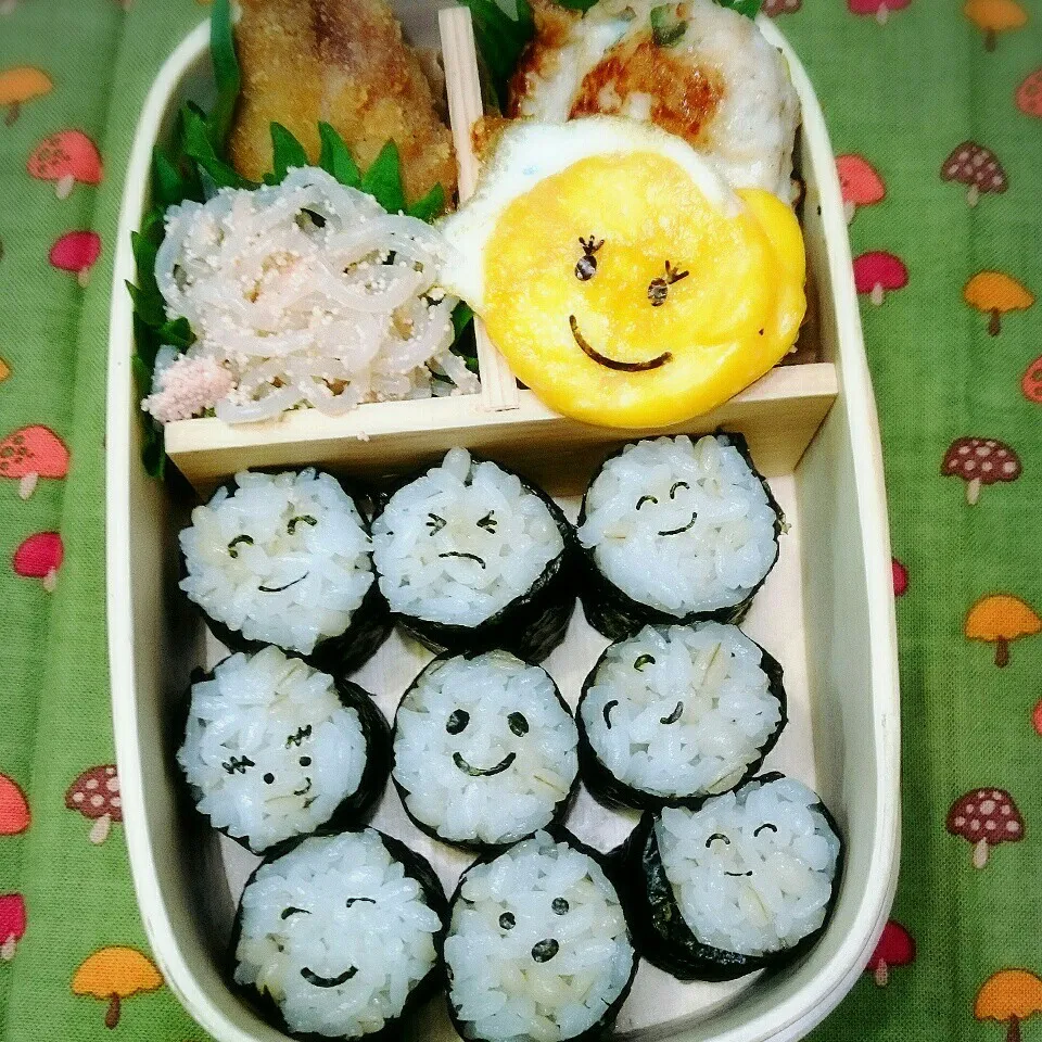 Snapdishの料理写真:9月13日わっぱ弁当|さらだきの子さん