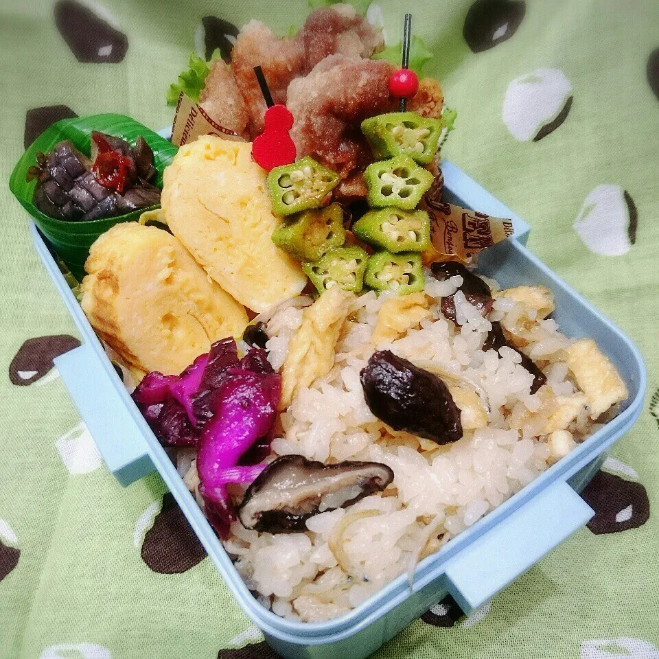 豚肉の竜田揚げ弁当|さらだきの子さん