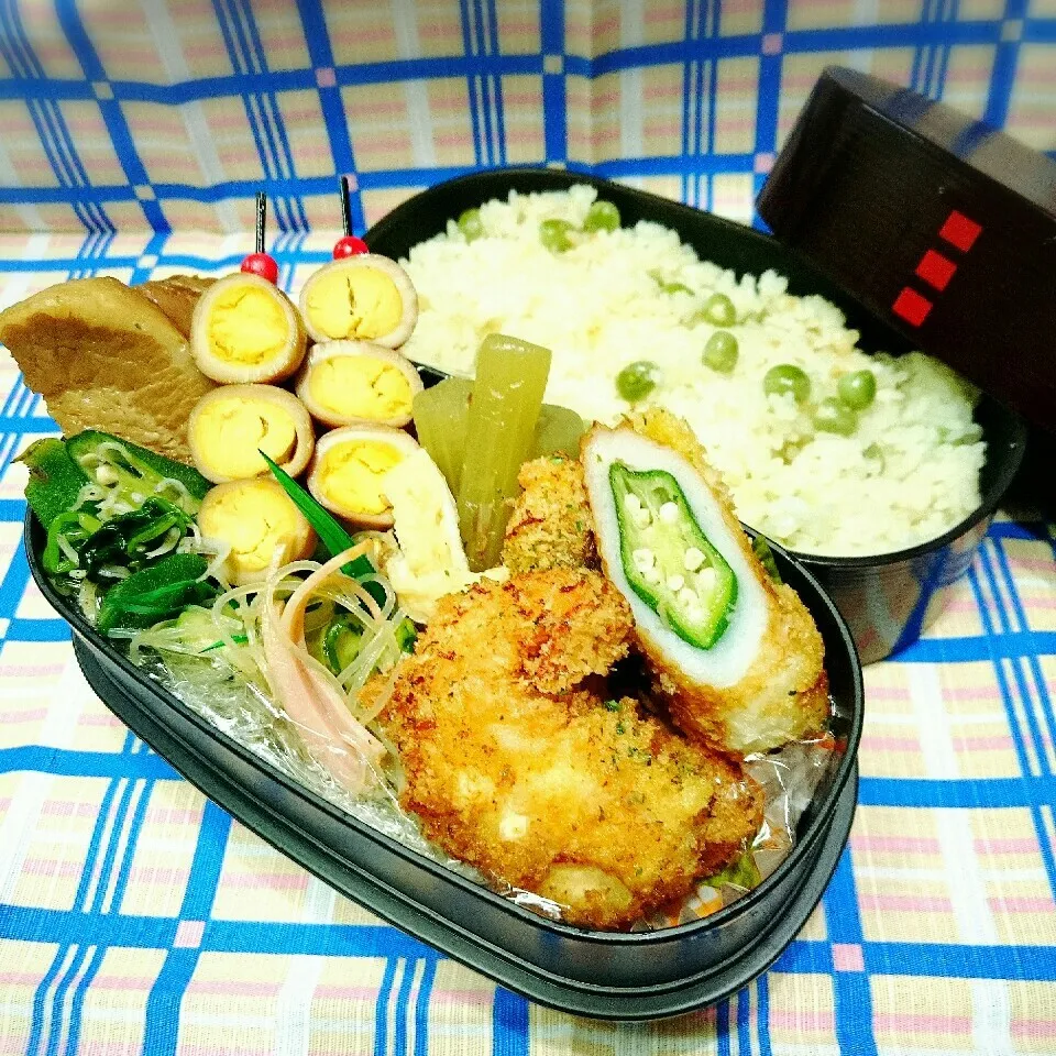 豆ご飯弁当|さらだきの子さん