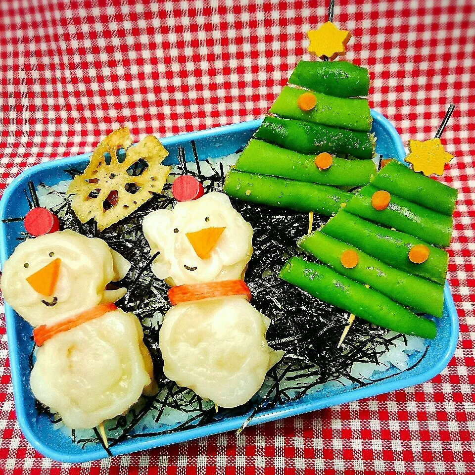 Snapdishの料理写真:クリスマス海苔弁当|さらだきの子さん