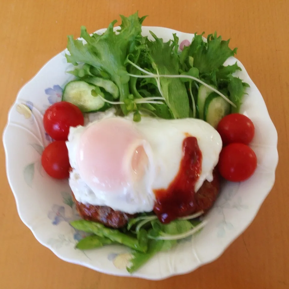 Snapdishの料理写真:💕ロコモコ丼💕|yuiママさん