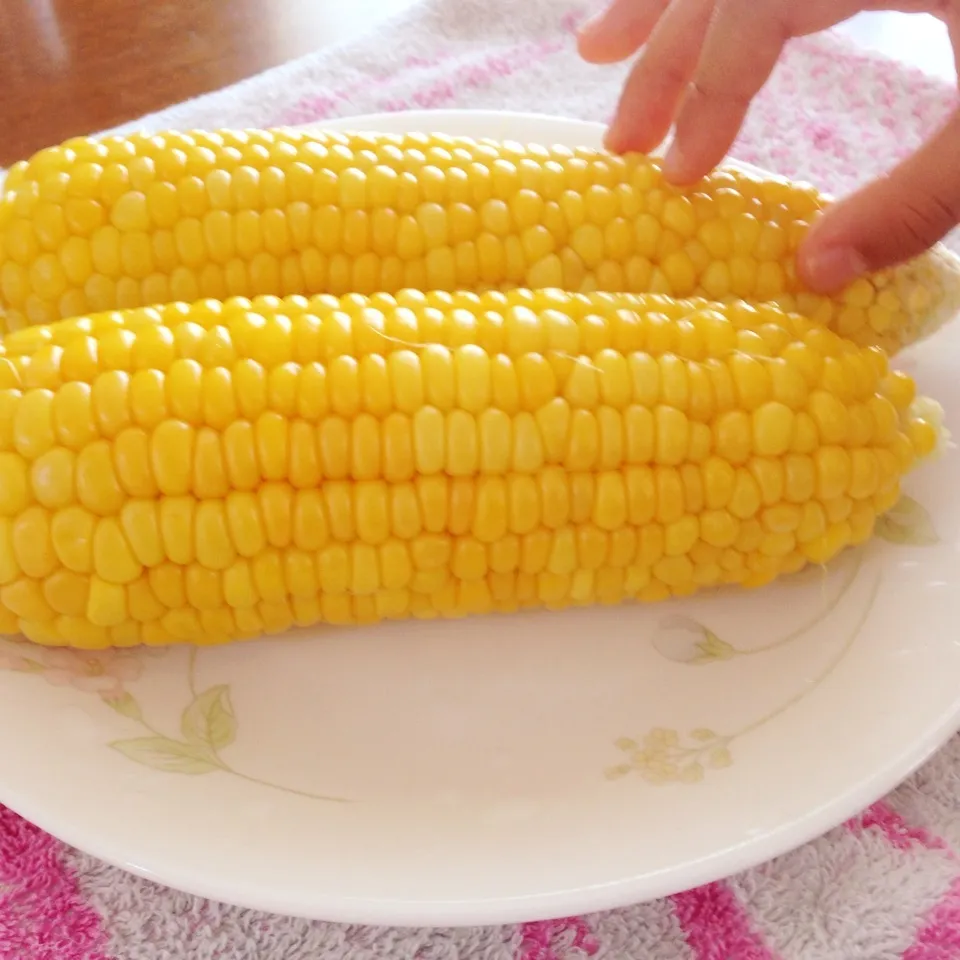 🌽今年初めてのとうもろこし🌽|yuiママさん