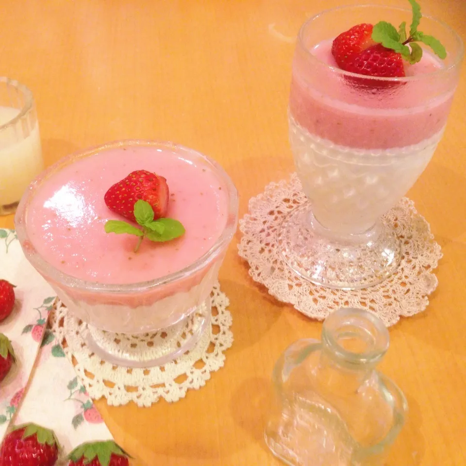 ユッキーちゃん、祝1500❣️苺ヨーグルトムースでお祝い❣️|yuiママさん