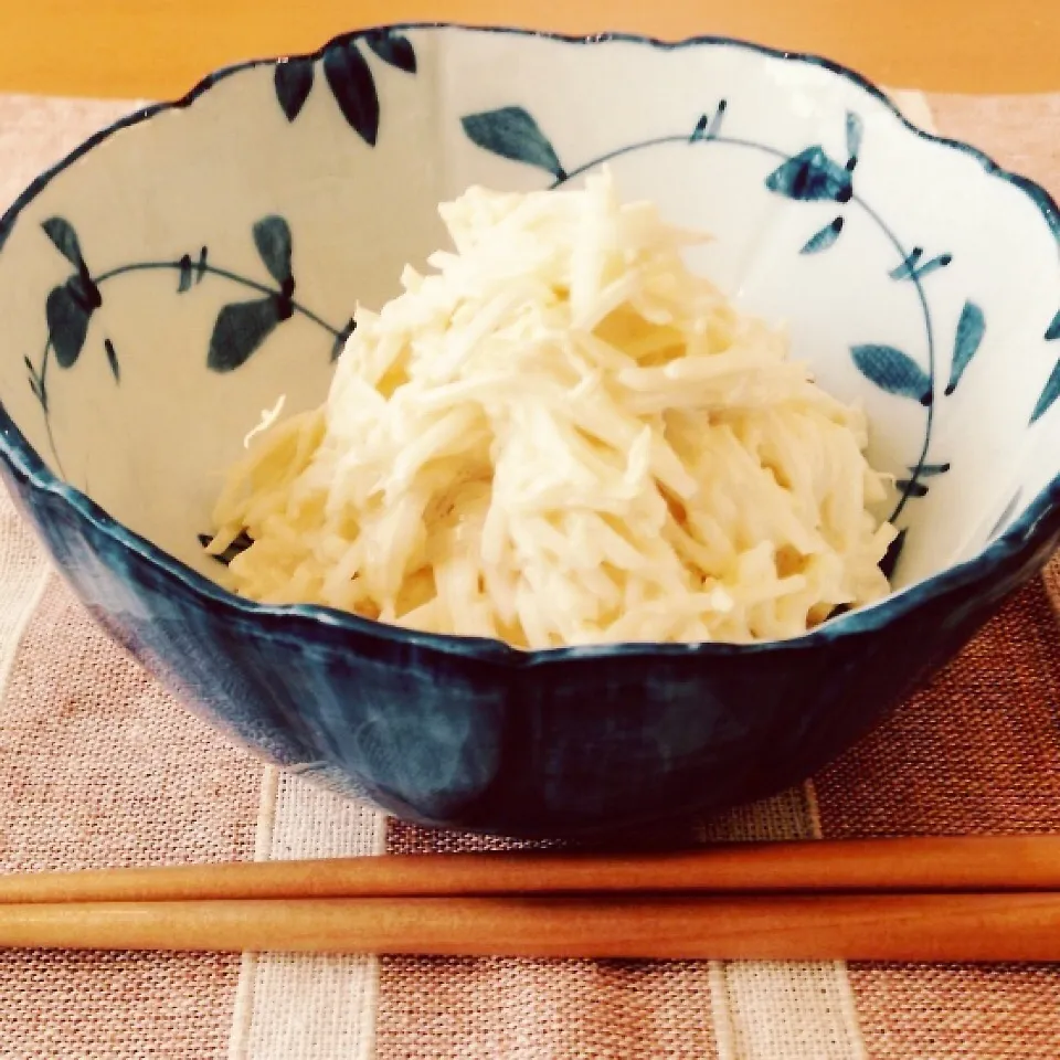 大根と帆立貝柱のわさびマヨ和風サラダ〜かおりんさんのマネっこ|yuiママさん