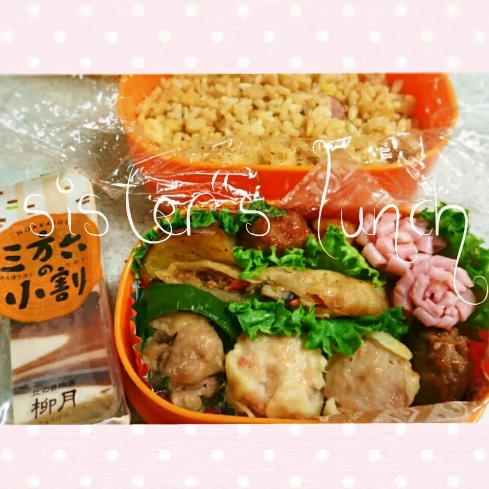 Snapdishの料理写真:17.01.21の妹ちゃんへのお弁当🍱|💗やよ💗さん