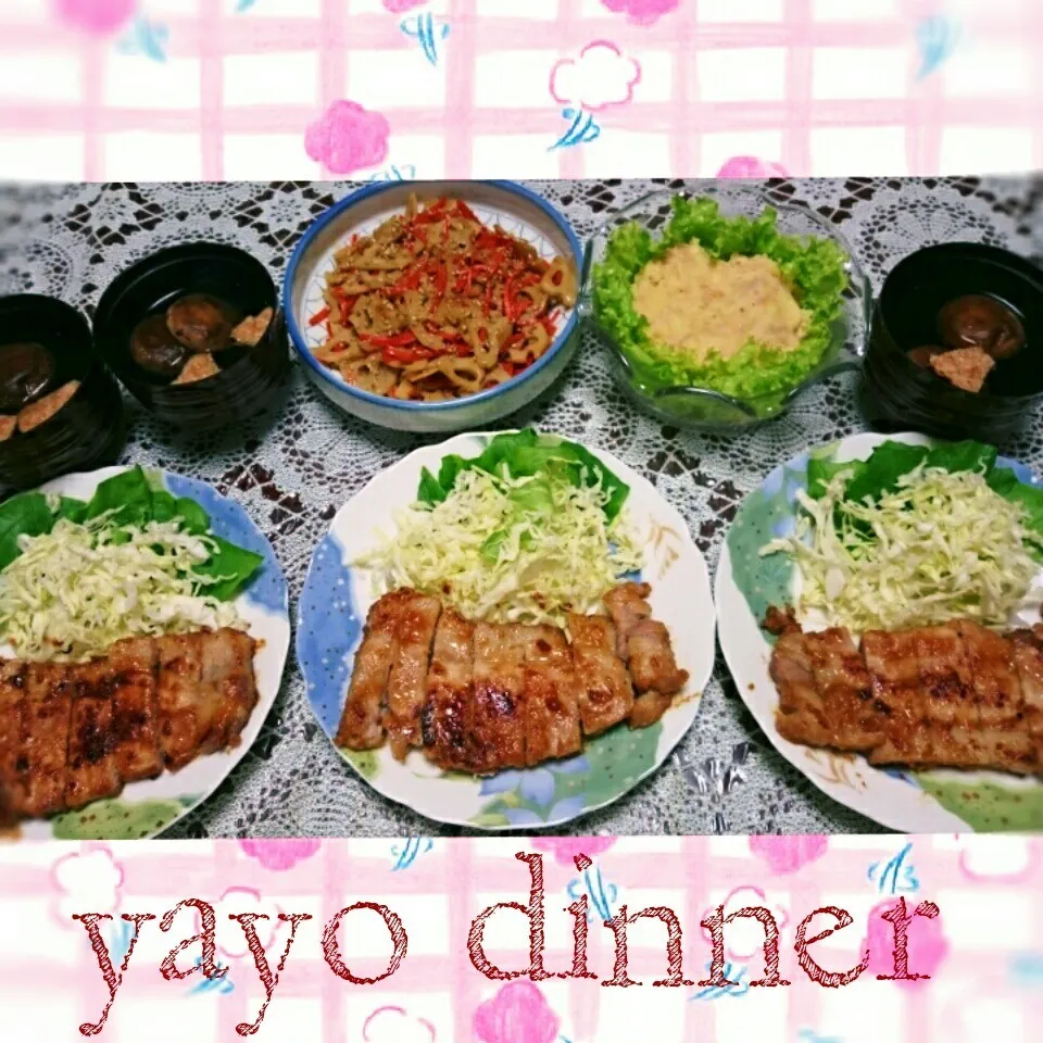 Snapdishの料理写真:16.02.15の晩ごはん❤|💗やよ💗さん