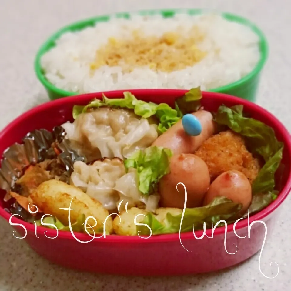 Snapdishの料理写真:15.12.07の妹ちゃんへのお弁当🍱|💗やよ💗さん