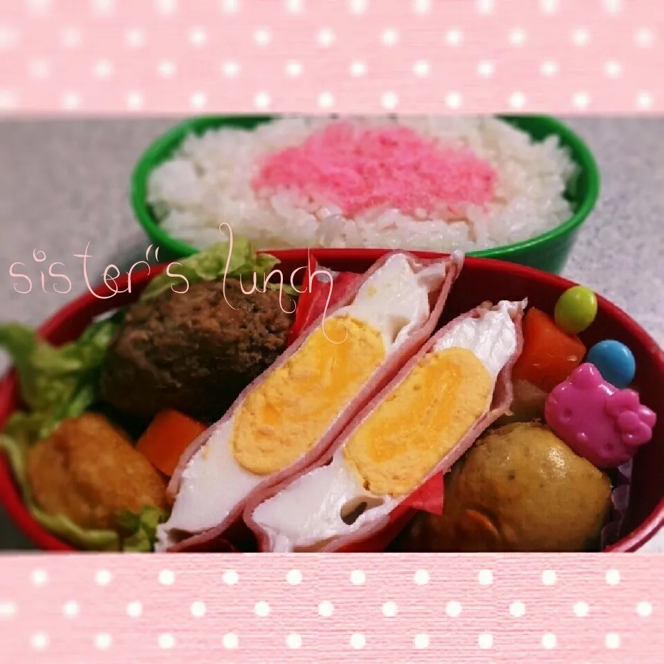 Snapdishの料理写真:15.05.19の妹ちゃんへのお弁当🍱|💗やよ💗さん