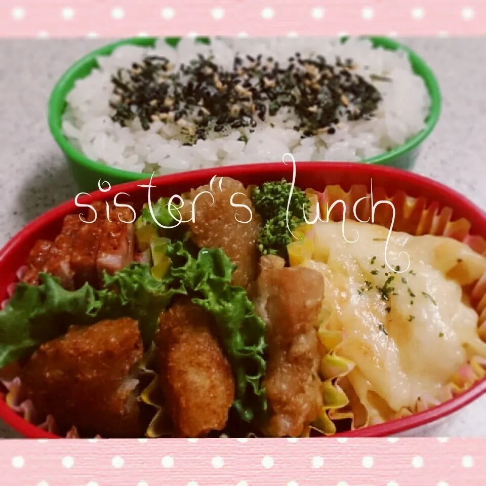 15.04.14の妹ちゃんへのお弁当🍱|💗やよ💗さん