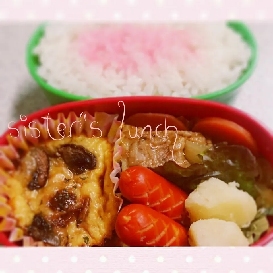 15.03.19の妹ちゃんへのお弁当🍱|💗やよ💗さん