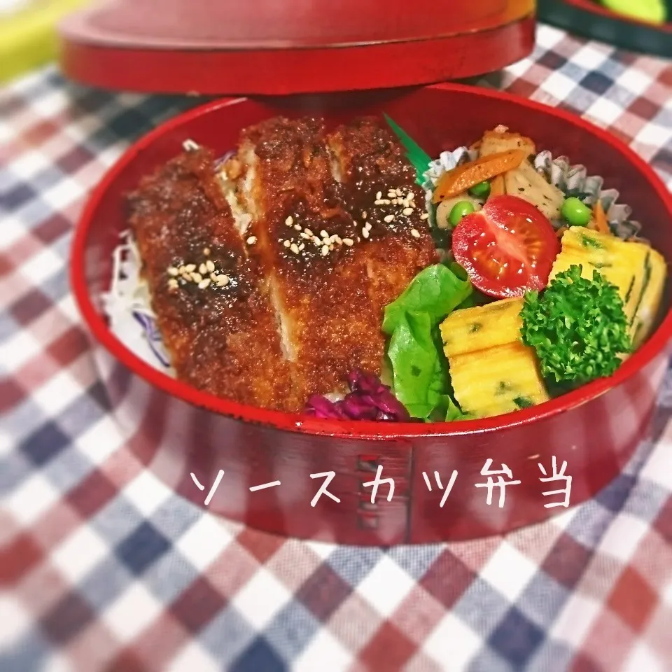 Snapdishの料理写真:ソースカツ弁当|mugioさん