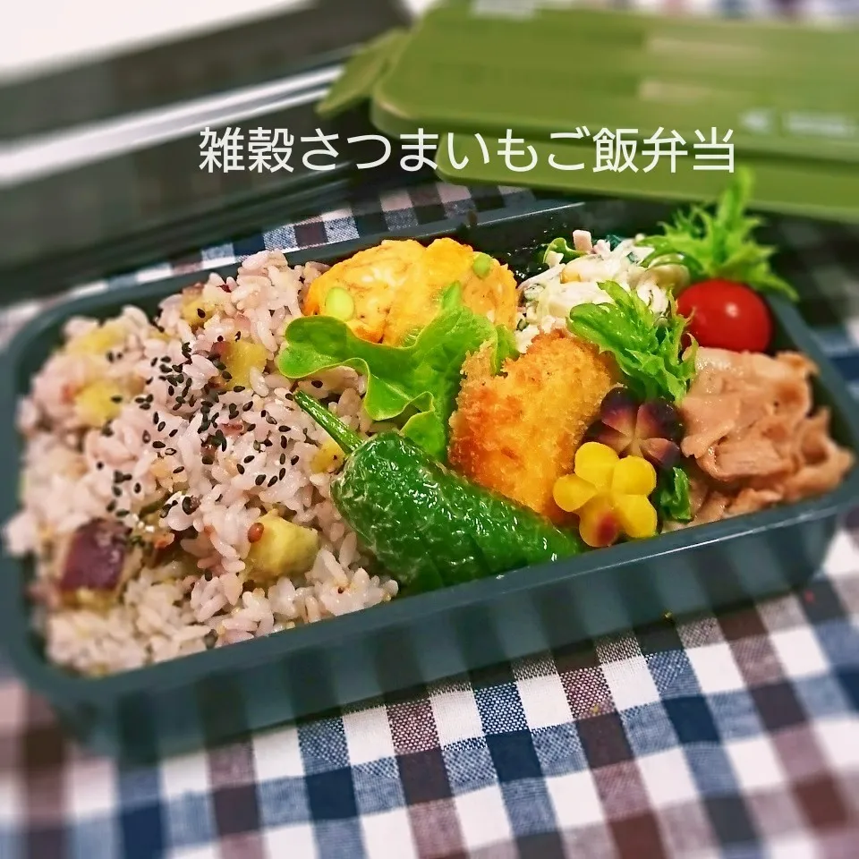 雑穀さつまいもご飯弁当(旦那用)|mugioさん