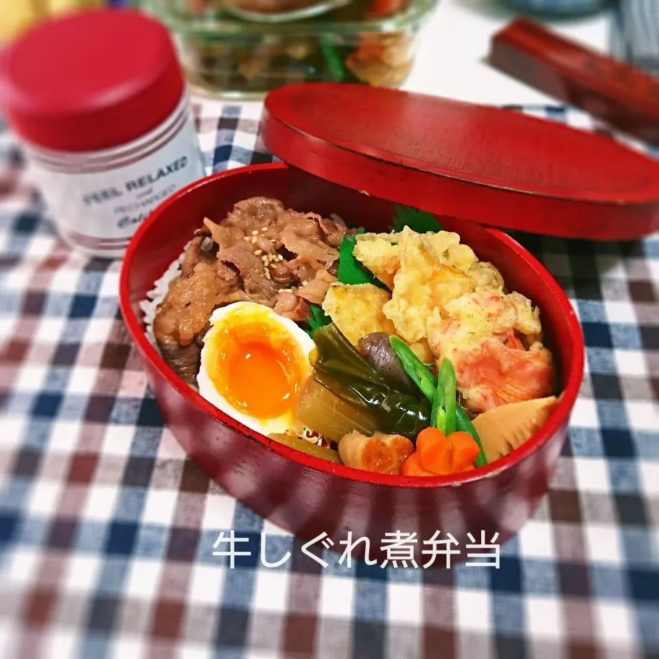 Snapdishの料理写真:牛しぐれ煮弁当(高1娘用)|mugioさん