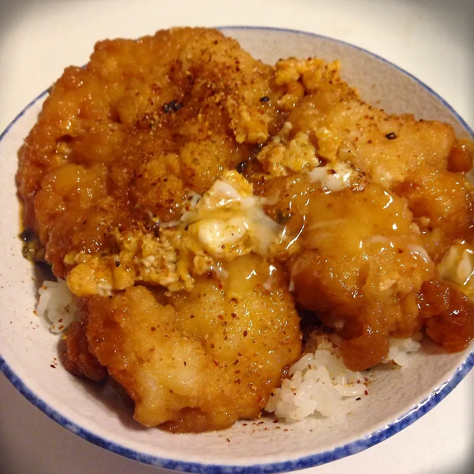 あまり物で丼！豆腐と山芋の甘辛卵とじ丼♪|dr.よっしーパパ(ふらっとちゃんねるパパママレオくん)さん