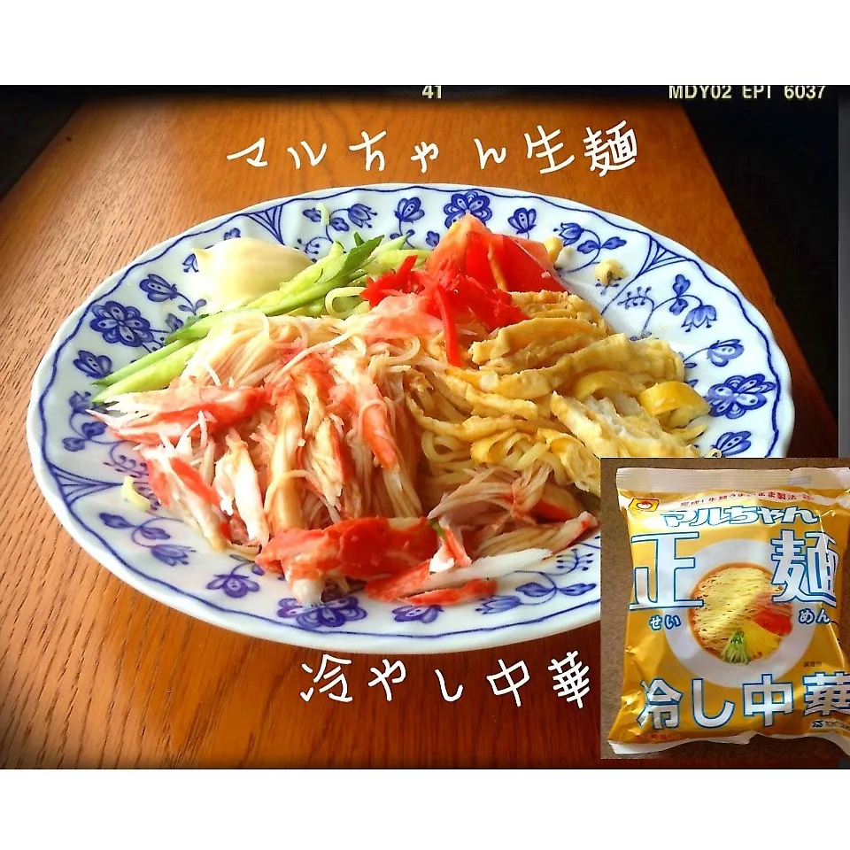 Snapdishの料理写真:インスタントの冷やし中華♡|dr.よっしーパパ(ふらっとちゃんねるパパママレオくん)さん