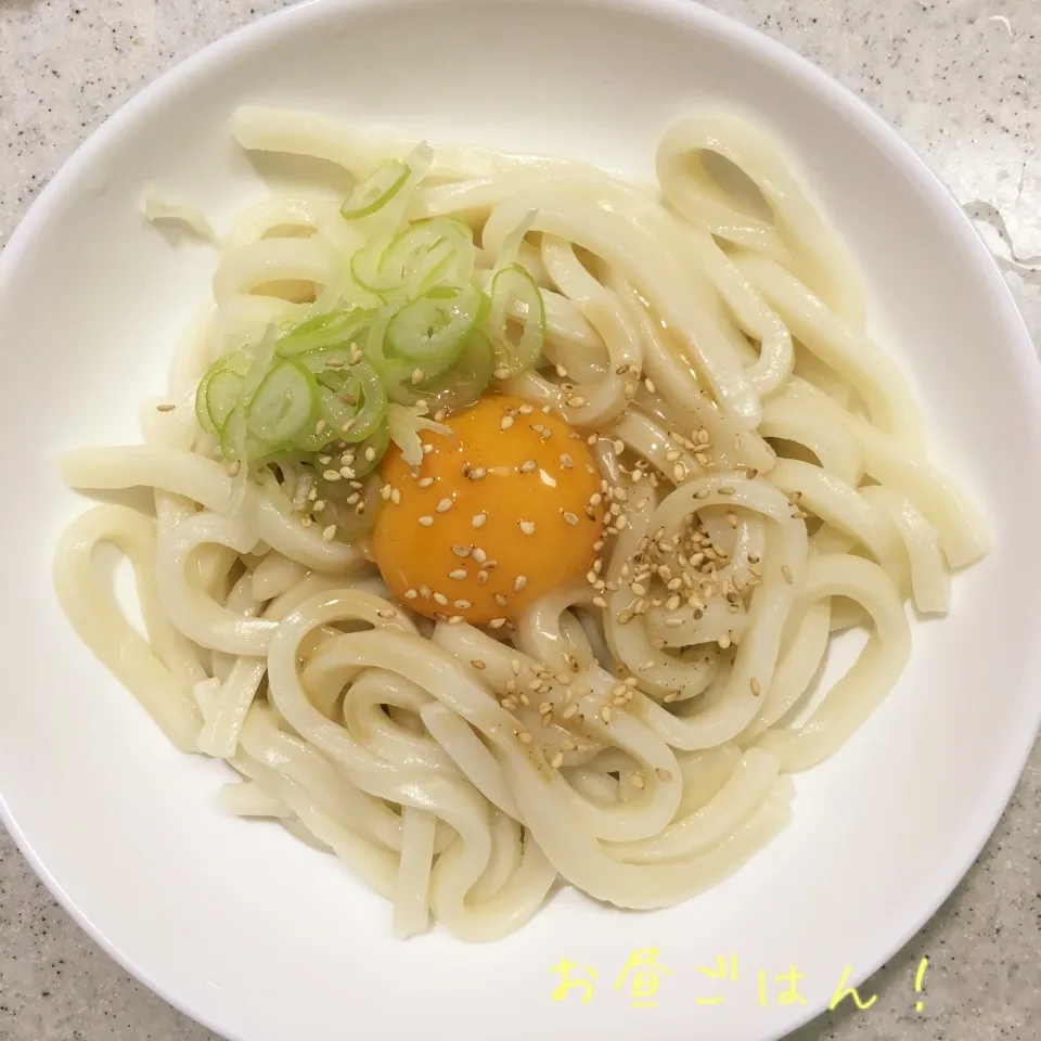 釜玉うどん地鶏塩タレ掛け|よっぴぃさん