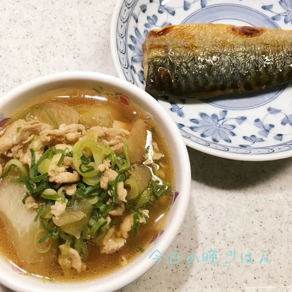 大根と豚肉の煮物 鯖の照り焼き|よっぴぃさん