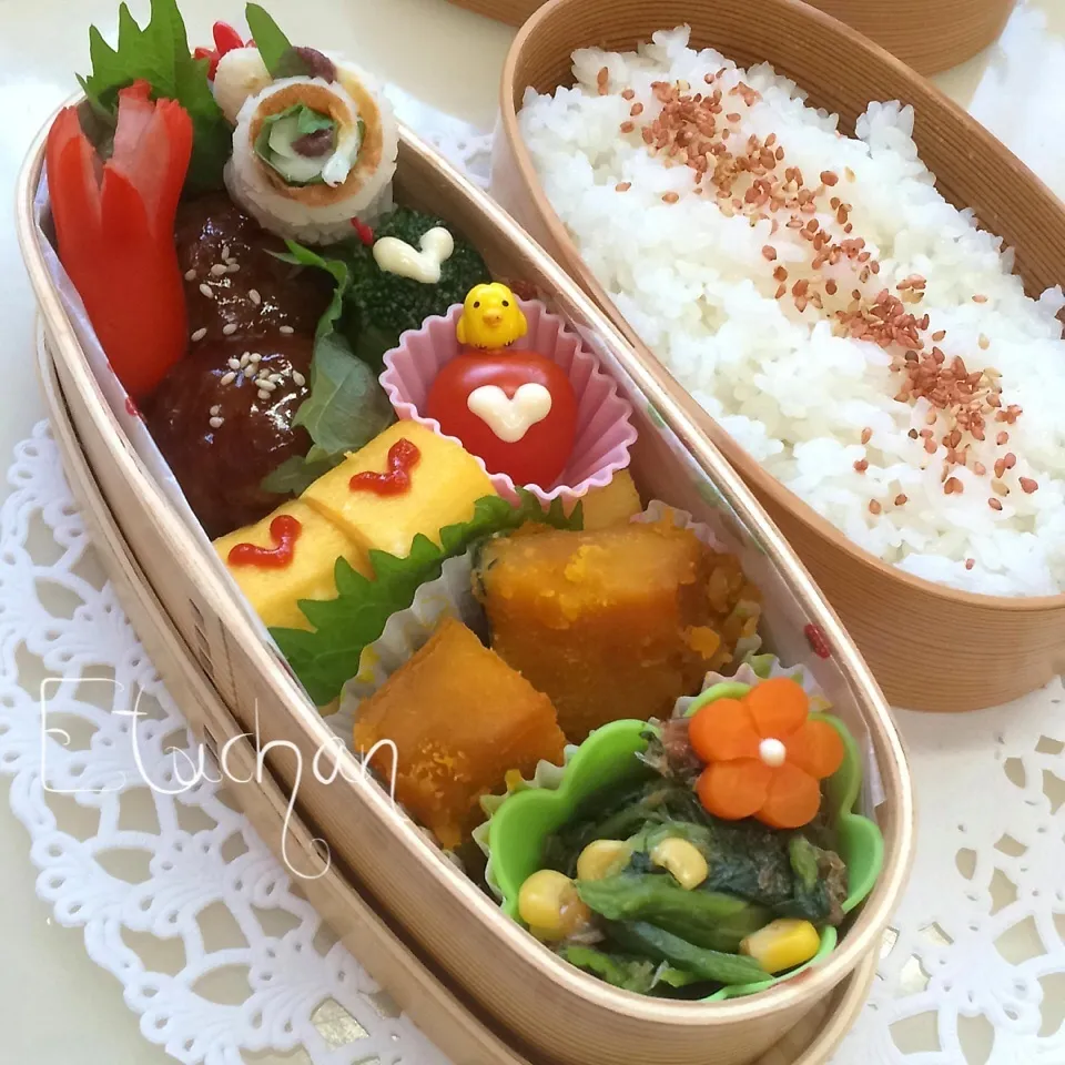 主人の夜勤弁当♡(*^^*)|★えっちゃん★さん