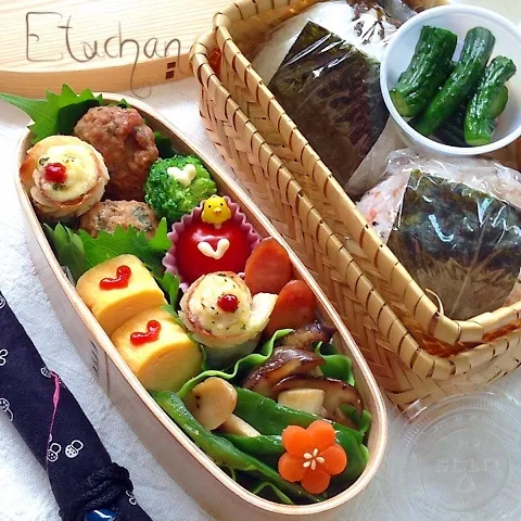 主人の夜勤弁当♡おにぎり。(*^^*)|★えっちゃん★さん