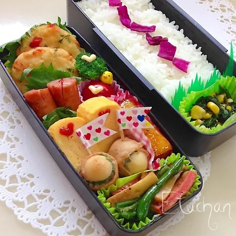 主人の夜勤弁当♡はんぺん団子。(*^^*)|★えっちゃん★さん