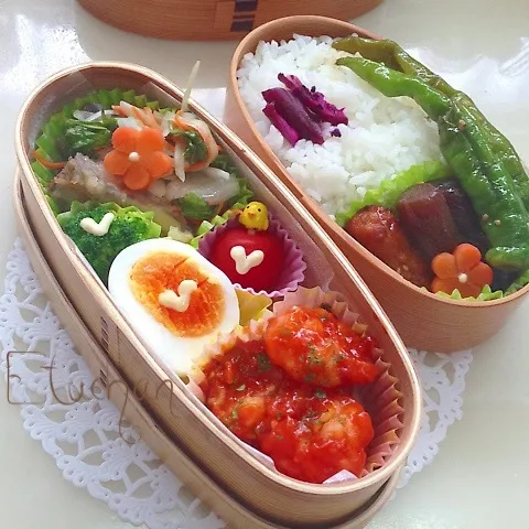 主人の夜勤弁当♡サバの南蛮漬け|★えっちゃん★さん