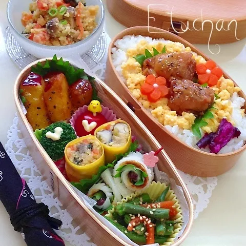 主人の夜勤弁当♡ルナトトママちゃんのおからの酢の物〜♡|★えっちゃん★さん