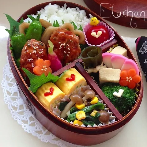 主人の夜勤弁当♡軟骨入り鶏のつくね。(*^^*)|★えっちゃん★さん